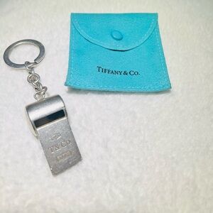 Tiffany & Co. Silver Whistle Keychain